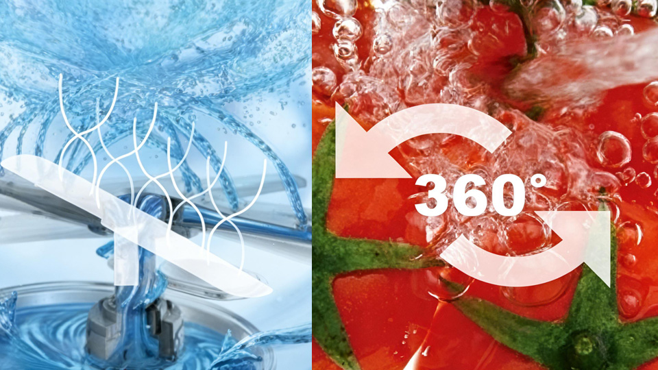 超空气泡洗+涡流旋洗技术